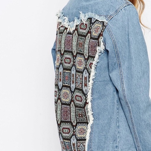 ebonie n ivory Oversized Denim Jacket - Picture 7 of 8